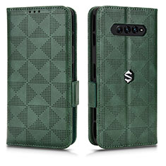 Leather Case Stands Flip Cover Holder C02X for Xiaomi Black Shark 4 Pro 5G Green