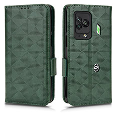 Leather Case Stands Flip Cover Holder C02X for Xiaomi Black Shark 5 Pro 5G Green