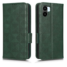 Leather Case Stands Flip Cover Holder C02X for Xiaomi Redmi A1 Green