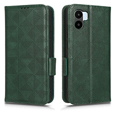 Leather Case Stands Flip Cover Holder C02X for Xiaomi Redmi A2 Green