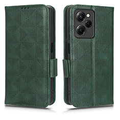 Leather Case Stands Flip Cover Holder C02X for Xiaomi Redmi Note 12 Pro Speed 5G Green