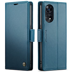 Leather Case Stands Flip Cover Holder C03S for Oppo Reno8 T 4G Blue