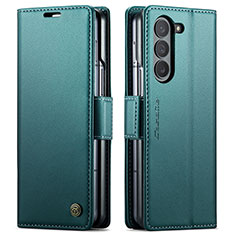 Leather Case Stands Flip Cover Holder C03S for Samsung Galaxy Z Fold5 5G Green