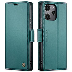 Leather Case Stands Flip Cover Holder C03S for Xiaomi Redmi Note 12R 5G Green