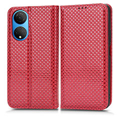 Leather Case Stands Flip Cover Holder C03X for Huawei Honor X7 Red