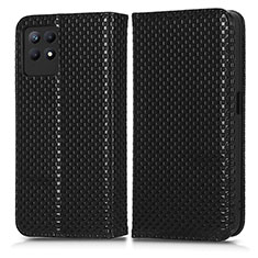 Leather Case Stands Flip Cover Holder C03X for Realme 8i Black