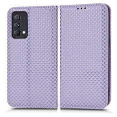 Leather Case Stands Flip Cover Holder C03X for Realme GT Master 5G Purple