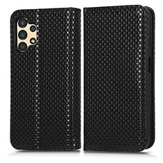 Leather Case Stands Flip Cover Holder C03X for Samsung Galaxy A13 4G Black