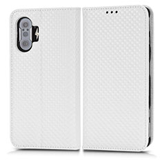 Leather Case Stands Flip Cover Holder C03X for Xiaomi Redmi K40 Gaming 5G White