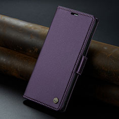 Leather Case Stands Flip Cover Holder C04S for Huawei Mate 60 Pro+ Plus Purple