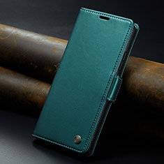 Leather Case Stands Flip Cover Holder C04S for Xiaomi Poco M6 Pro 5G Green