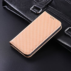 Leather Case Stands Flip Cover Holder C04X for Xiaomi POCO C3 Gold