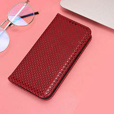 Leather Case Stands Flip Cover Holder C05X for Huawei Honor Magic4 Pro 5G Red