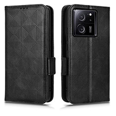 Leather Case Stands Flip Cover Holder C05X for Xiaomi Mi 13T Pro 5G Black