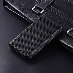 Leather Case Stands Flip Cover Holder C06X for Google Pixel 6 Pro 5G Black