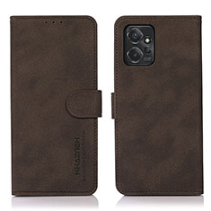 Leather Case Stands Flip Cover Holder D01Y for Motorola Moto G Power 5G (2023) Brown