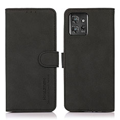 Leather Case Stands Flip Cover Holder D01Y for Motorola ThinkPhone 5G Black