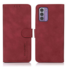 Leather Case Stands Flip Cover Holder D01Y for Nokia G310 5G Red