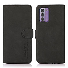 Leather Case Stands Flip Cover Holder D01Y for Nokia G42 5G Black