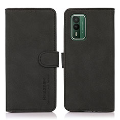 Leather Case Stands Flip Cover Holder D01Y for Nokia XR21 Black