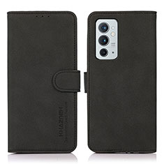 Leather Case Stands Flip Cover Holder D01Y for OnePlus 9RT 5G Black