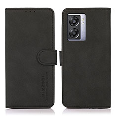 Leather Case Stands Flip Cover Holder D01Y for Oppo K10 5G India Black