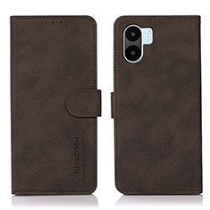 Leather Case Stands Flip Cover Holder D01Y for Xiaomi Redmi A2 Plus Brown