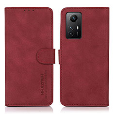 Leather Case Stands Flip Cover Holder D01Y for Xiaomi Redmi Note 12S Red