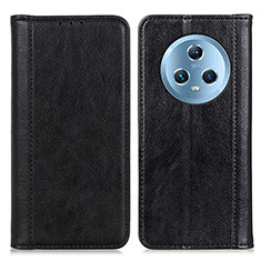 Leather Case Stands Flip Cover Holder D03Y for Huawei Honor Magic5 5G Black