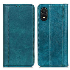 Leather Case Stands Flip Cover Holder D03Y for Huawei Honor X5 Green