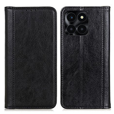 Leather Case Stands Flip Cover Holder D03Y for Huawei Honor X6a Black