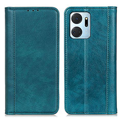 Leather Case Stands Flip Cover Holder D03Y for Huawei Honor X7a Green