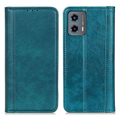 Leather Case Stands Flip Cover Holder D03Y for Motorola Moto G 5G (2023) Green