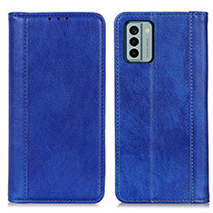 Leather Case Stands Flip Cover Holder D03Y for Nokia G22 Blue