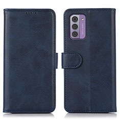 Leather Case Stands Flip Cover Holder D03Y for Nokia G310 5G Blue