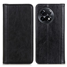 Leather Case Stands Flip Cover Holder D03Y for OnePlus Ace 2 5G Black