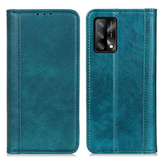 Leather Case Stands Flip Cover Holder D03Y for Oppo Reno6 Lite Green