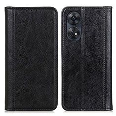 Leather Case Stands Flip Cover Holder D03Y for Oppo Reno8 T 4G Black