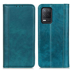 Leather Case Stands Flip Cover Holder D03Y for Realme 8 5G Green