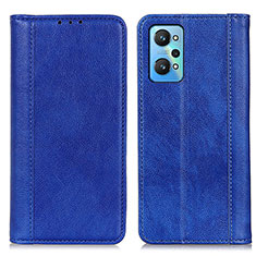 Leather Case Stands Flip Cover Holder D03Y for Realme GT Neo2 5G Blue