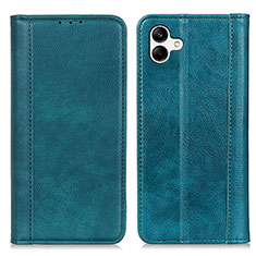 Leather Case Stands Flip Cover Holder D03Y for Samsung Galaxy M04 Green