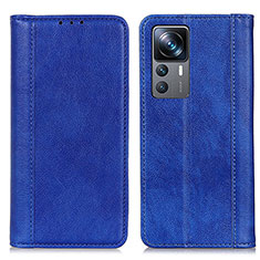 Leather Case Stands Flip Cover Holder D03Y for Xiaomi Mi 12T 5G Blue