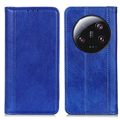 Leather Case Stands Flip Cover Holder D03Y for Xiaomi Mi 13 Ultra 5G Blue