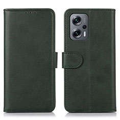 Leather Case Stands Flip Cover Holder D03Y for Xiaomi Poco X4 GT 5G Green