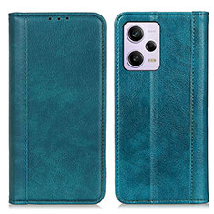 Leather Case Stands Flip Cover Holder D03Y for Xiaomi Redmi Note 12 Explorer Green