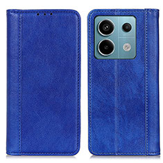 Leather Case Stands Flip Cover Holder D03Y for Xiaomi Redmi Note 13 Pro 5G Blue