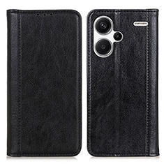 Leather Case Stands Flip Cover Holder D03Y for Xiaomi Redmi Note 13 Pro+ Plus 5G Black