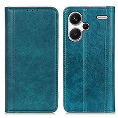 Leather Case Stands Flip Cover Holder D03Y for Xiaomi Redmi Note 13 Pro+ Plus 5G Green