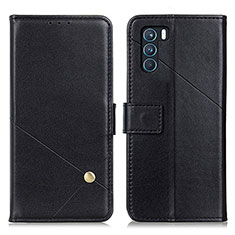 Leather Case Stands Flip Cover Holder D04Y for Oppo K9 Pro 5G Black