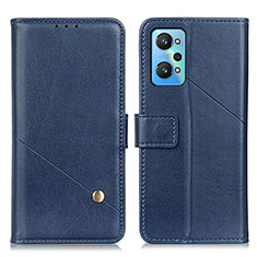 Leather Case Stands Flip Cover Holder D04Y for Realme GT Neo 3T 5G Blue